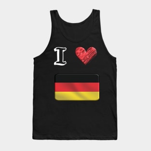 I love Flag from German Tank Top